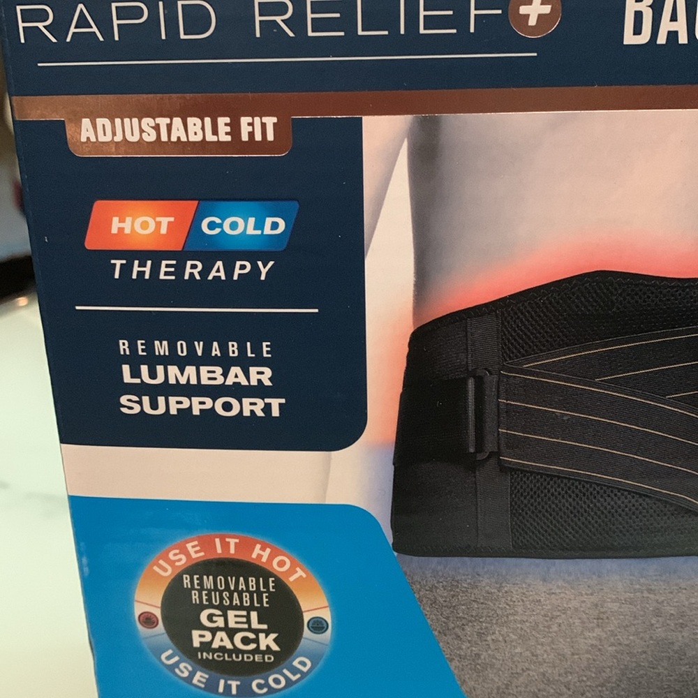 Copper Fit Back Support - Adjustable Back Brace with 3-in-1 Support: - Picture 3 of 7